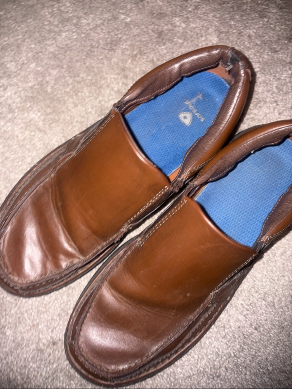 Clark’s Men's Brown Slip-On Leather Casual Shoes size 11 - Picture 4 of 11